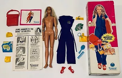 Vintage Barbie Friend Kenner The Bionic Woman 12  Action Figure Doll Box Clothes • $224.99
