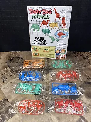 Rare Kellogg’s Cereal Premium “Zany Zoo” Animals Complete Set 8 With Box Cut Out • $248.44