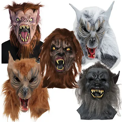 £18.38 • Buy Werewolf Wearwolf Wolf Dog Halloween Horror Scary Mask Fancy Dress Costume