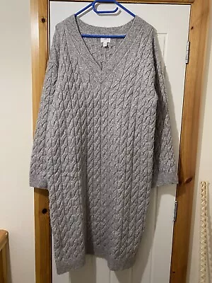 H&M Cable Knit Midi Dress Size S Oversized • £12.50