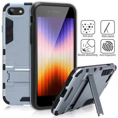 $11.39 • Buy Slim Double Layer Armor Case With Kick Stand For IPhone 6 7 8 SE3 2022 X Xs Max