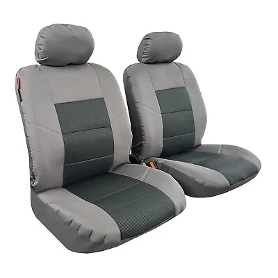 $80.29 • Buy Canvas Seat Covers For Ssangyong Musso XLV Ultimate Jacquard Grey Esteem Front