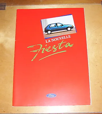 FORD LA NOUVELLE FIESTA SALES BROCHURE 1989 Inc XR2i PN 971108/8906/440m/FR • £5