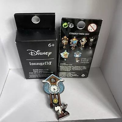 £28 • Buy Loungefly -Pinocchio Glitter CHASE Disney Clock  Geppetto & Jiminy Cricket Pin