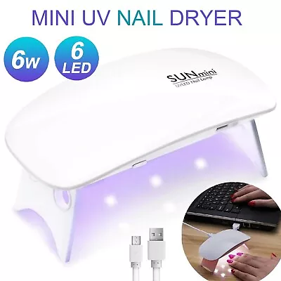Mini UV Nail Dryer Machine UV Portable Curing LED Lamp Light Manicure Gel Polish • $13.99