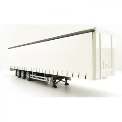 Trailer White Curtainside Trailer - Lion Toys - 21537 - 1:50 Tekno 21537 • $75.67