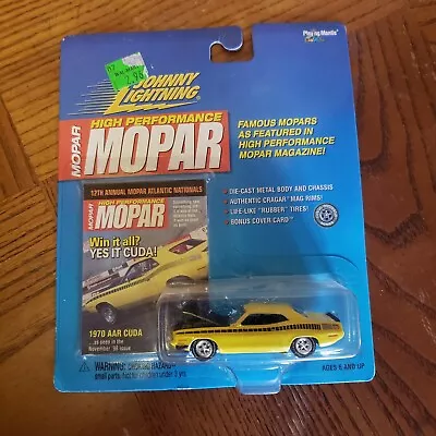 2000 Johnny Lightning High Performance Mopar 1970 Dodge Aar Cuda  Yellow • $7