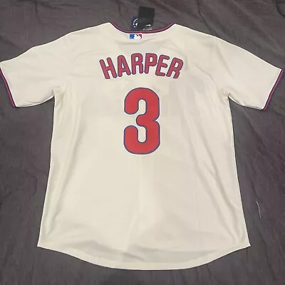 Bryce Harper Philadelphia Phillies Cream Jersey Men’s Large • $85