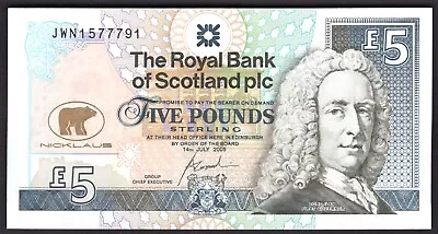 Scotland Royal Bank £5 14-7-2005 (PMS RB101). Jack Nicklaus. UNC. • £20