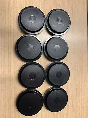 £3.90 • Buy 8 X LARGE BLACK CASTOR CUPS Carpet/Floor Chair/Sofa Furniture Protectors Caster