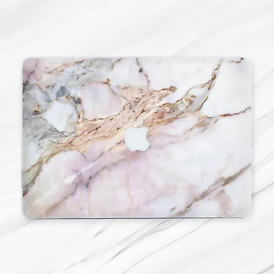 White Rose Gold Marble Girly Hard Case For Macbook Pro Air Retina 11 13 14 15 16 • $28.46