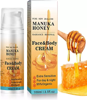 Manuka Honey Face Cream Honey Face Moisturiser Soothes Hydrates Increases Skin E • £18.58