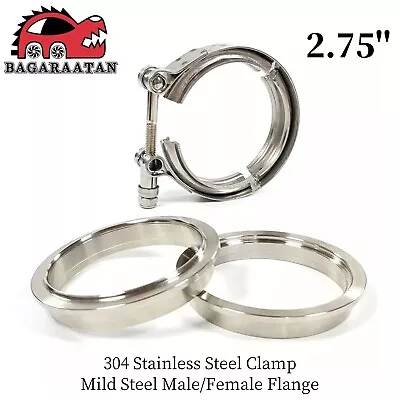 2.75'' Stainless Steel V-Band Clamp Male Female  For Turbo Engine Intake Pipes • $25.99