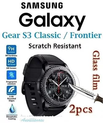 2xSamsung Galaxy Gear S3/S2 Classic Frontier Tempered Glass LCD Screen Protector • $4.79