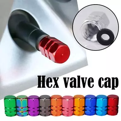 4 Aluminum Car Tire Valve Caps Tyre Valve Stem Cover Air Dust Wheel Rim Caps • $0.99