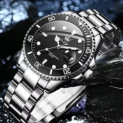 Quartz Brand Waterproof OLEVS Watch Top Luxury Men's Luminous Original Watches • $29.99