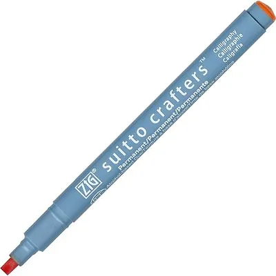 Zig Suitto Crafters Calligraphy Marker Pen - 0.5mm - Orange (Pack Of 6) • £9.32