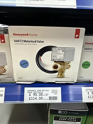 Honeywell 22mm 3 Port Valve V4073 • £45