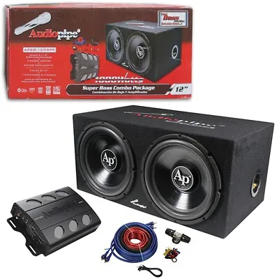 Audiopipe APSB-1299PP Dual 12  Car Subwoofer Enclosure W/ Amplifier Package • $191.99