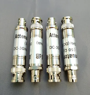 (4 PCS)BNC 3/6/10/20db 300KHz-3GHz DC Block Attenuator 50 Ohm 2 Watt-One Of Each • $49.99