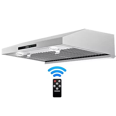 30 Inch Under Cabinet Range Hood 800CFM Kitchen Vent LEDs Touch Remote Control • $185.99