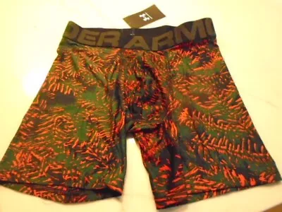 NWT Under Armour Size S  6  UA Tech Boxer Jock Brief Red Green & Black • $12