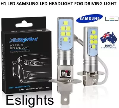 2x H1 Samsung Led Headlight Fog Driving Light Bulb Car Ute 4wd Lamp Globe • $41.51