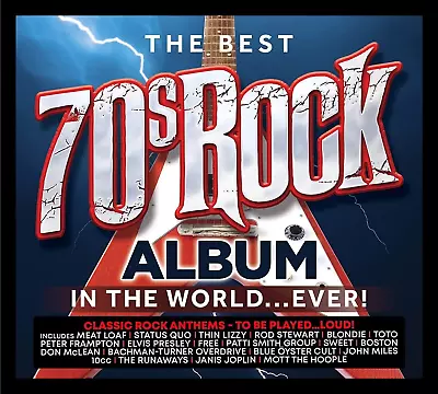 The Best 70s Rock Album In The World Ever 3cd Brand New And Sealed Cd Z3 • £5.25