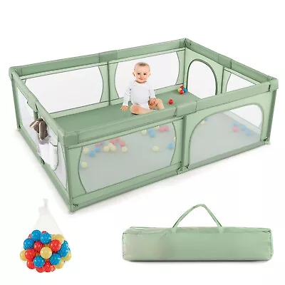 Large Baby Playpen Toddler Play Pen Fence Portable Sturdy Safety Playard • £64.95