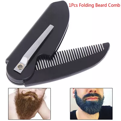 1Pc Portable Foldable Pocket Clip Hair Mustache Folding Beard Comb Sty-LO • $1.64