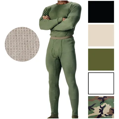 Military Thermal Knit Underwear Cold Weather Long Johns Waffle Warm Base Layer • $16.99