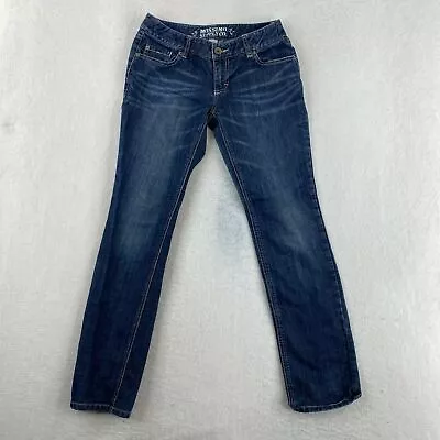 Mossimo Supply Co. Straight Leg Jeans Women's 7 Blue Low Rise Cotton Blend • $15.38