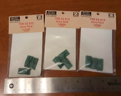 799 43 913 ARMY TANK LOAD (3 Packages)  ~ MTL MICRO TRAINS Z SCALE  • $28