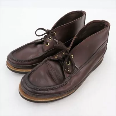 RUSSELL MOCCASIN Boots Sporting Clay Chukka Boots Leather Brown Size US9 • $267