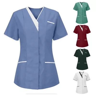 Nursing Healthcare Tunic Dentist Hospitality Carers Therapist Maid Nurse Uniform • £9.99