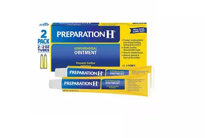 Preparation H Hemorrhoidal Ointment Pack Of 2 1oz Each New • $12