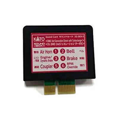 Kato 222032 Sound Card EMD 2nd Gen Diesel W/Turbo Sound Card : HO / N Scale • $32.99