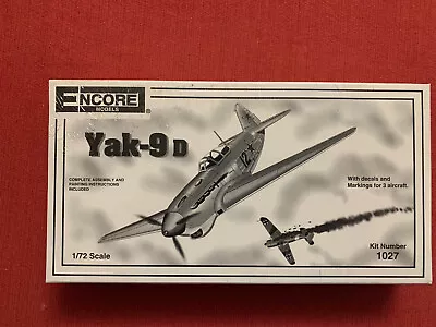 Sealed NEW 1:72 Scale Yak-9D Encore Models   1027 • $17.99