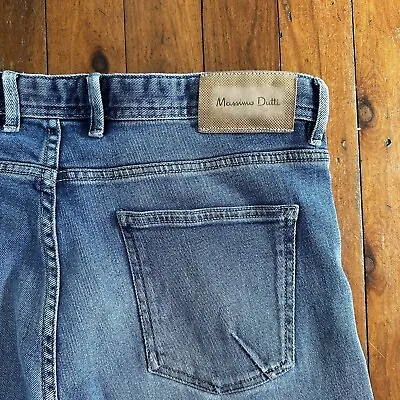 Massimo Dutti Mens Blue Slim Fit Jeans Size 32 • $15