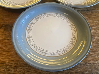 £11.99 • Buy DENBY CASTILE BLUE 3 X LOVELY 7  SIDE TEA PLATES In Good, Shiny Condition