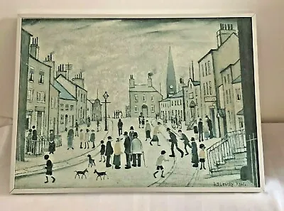 £25 • Buy L S Lowry ‘A Lancashire Village’ Vintage Framed Print  