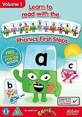 Learn To Read With Alphablocks - Phonics First Steps Volume 1 [DVD] • £5.20