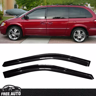 Fits 96-07 Chrysler Town & Country Caravan Acrylic Window Visors Vent 2PCS • $26.89