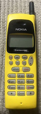 Nokia 638AU (Bell Atlantic Nynex) 1996 Yellow Cell Phone - Vintage Collector • $40