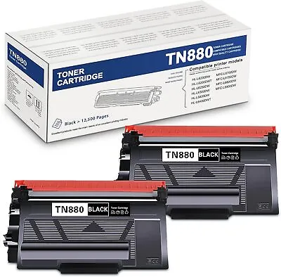 2PACK TN880 Toner Cartridges For Brother TN-880 MFC-L5700DW L5800DW HL-L5100DN • $37.99