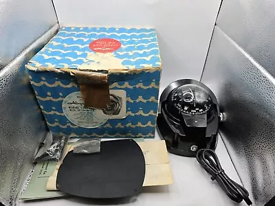 Vintage NOS Airguide Model 70 Surface Mount Marine Compass W/Inclinometer In Box • $139.45