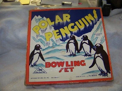 $67.81 • Buy Rare Htf Polar Penquins Bowling Set Game Joy A Better Made Toy Artwood Toy Mfg