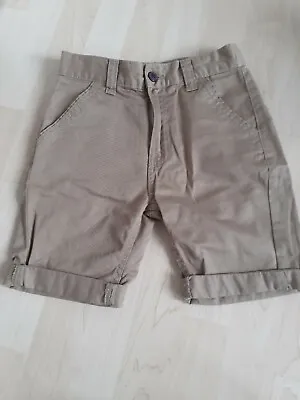 £7.80 • Buy Worn Once! Boys Tan Coloured Chino Shorts Age 6-7