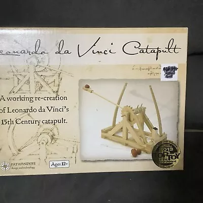 Leonardo Da Vinci Working Catapult Model All Wood Fm Hobby Lobby New Unopened • $15