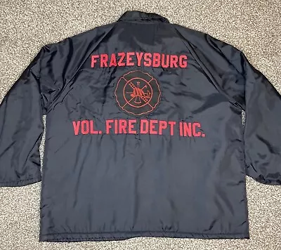 VTG King Louie Pro Fit Jacket Mens XL Fire Department Ohio Fleece Lined Jeff • $29.99